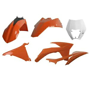 12-'13 KTM 450 EXC-R 4 ストローク POLISPORT エンデューロキット マスク OEM カラー Ktm 付き 12-'13 for KTM 450 EXC-R 4-Stroke POLISPORT Enduro Kit With Mask Oem Color Ktm 【並行輸入品】