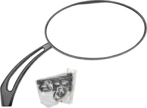 83-'13 ハーレー FLHTC ハードドライブ オーバル アロー ミラー ブラック 820-55585 83-'13 for Harley FLHTC HARDDRIVE Oval Arrow Mirror Black 820-55585 【並行輸入品】
