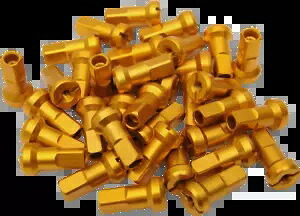 MOOSE Racing MX1 ニップルセット ゴールド 8ゲージ 24-890 MOOSE RACING MX1 Nipple Set Gold 8 Gauge 24-890 【並行輸入品】