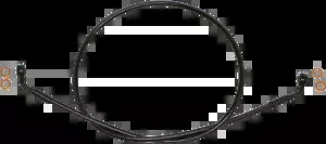 07-12 ハーレー 1200 ナイトスター XLN ブレーキライン EZ アライン ステンレススチール ブラック D 07-12 for Harley 1200 Nightster XLN Brake Line EZ Align Stainless Steel Black D 【並行輸入品】