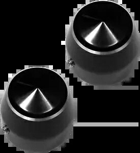 2014-2020 ハーレー ストリート グライド スペシャル FLHXS アクスル キャップ ブラック エリート 25 mm 2014-2020 for Harley Street Glide Special FLHXS Axle Caps Black Elite 25 mm 【並行輸入品】