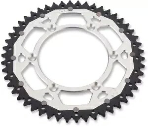 1999-2021 ヤマハ YZ 250 ムースレーシング デュアル スプロケット シルバー 52 歯 1999-2021 for Yamaha YZ 250 MOOSE RACING Dual Sprocket Silver 52 Tooth 【並行輸入品】