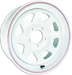 AWC 8 スポーク スチール トレーラー ホイール ホワイト 2056060-43171 AWC 8-Spoke Steel Trailer Wheels White 2056060-43171 【並行輸入品】