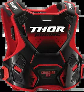 トール ガーディアン チェスト ガード レッド/ブラック XL/2X Thor Guardian Chest Guard Red/Black XL/2X 【並行輸入品】