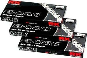 RK530 MAX Xチェーン 120リンク イエロー 530MAXX-120-YY RK 530 Max X Chain 120 Links Yellow 530MAXX-120-YY 【並行輸入品】
