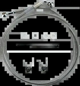 04-10 ハーレー XL 883C/1200C、08-13 1200N DS 拡張フロントブレーキライン +10 04-10 for Harley XL 883C/1200C, 08-13 1200N DS Ext Front Brake Line +10 【並行輸入品】