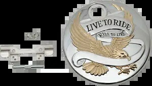 04-07 ハーレー エレクトラグライド FLHTPI ライブ トゥ ライド コンソール ドア クローム ゴールド 04-07 for Harley Electra Glide FLHTPI Live to Ride Console Door Chrome with Gold 【並行輸入品】