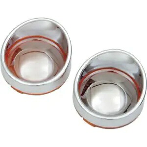 DRAG SPECIALTIES バイザースタイル ベゼル/レンズ アンバー/ミラー DRAG SPECIALTIES Visor-Style Bezel/Lenses Amber/Mirror 【並行輸入品】