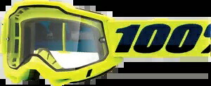 100% Accuri 2 エンデューロ ゴーグル フルオ イエロー - クリア 100% Accuri 2 Enduro Goggles Fluo Yellow - Clear 【並行輸入品】