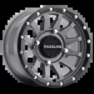 RACELINE A95 トロフィー ホイール 4/156 15X6 5+1 (+40MM) ブラック/グレー RACELINE A95 Trophy Wheel 4/156 15X6 5+1 (+40MM) Black/Grey 【並行輸入品】