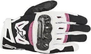 ALPINESTARS ステラ SMX-2 エア カーボン V2 グローブ ブラック/ホワイト/ピンク L ALPINESTARS Stella SMX-2 Air Carbon V2 Gloves Black/White/Pink Large 【並行輸入品】