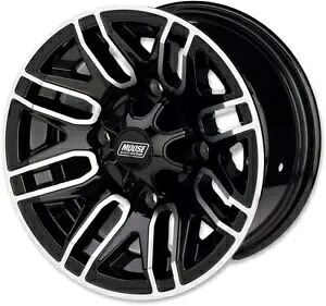 16-20 ヤマハ YFM 700 グリズリー EPS 4x4 112X ホイールリア 14x8 4/110 4+4 ブラック 16-20 for Yamaha YFM 700 Grizzly EPS 4x4 112X Wheel Rear 14x8 4/110 4+4 Black 【並行輸入品】