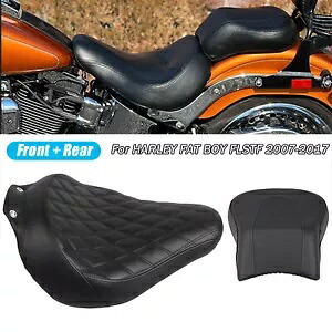 USライダー 運転席&助手席 ハーレーファットボーイ 07-17 FLSTF EFI FLSTFI ブラック US Rider Driver & Passenger Seat For Harley Fat Boy 07-17 FLSTF EFI FLSTFI Black 【並行輸入品】|カスタムパーツ WORLD倉庫