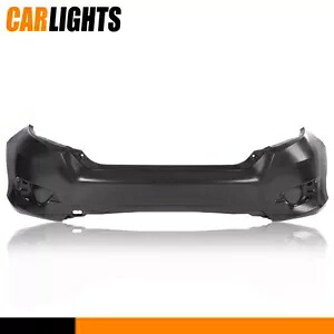 リアバンパーカバー ブラック プラスチック 2016-21 ホンダ シビック セダン HO1100296 に適合 Rear Bumper Cover Black Plastic Fit For 2016-21 Honda Civic Sedan HO1100296 【並行輸入品】