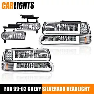 DRL LED ヘッドライト ランプ & フォグランプ 99-02 シボレー シルバラード 00-06 タホに適合 DRL LED Headlights Lamps & Fog Lights Fit For 99-02 Chevy Silverado 00-06 Tahoe 【並行輸入品】 45,045円