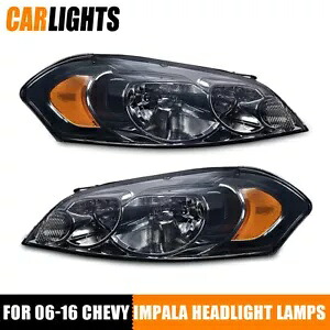 コーナースモークレンズヘッドライト 2 個 06-13 シボレー インパラ/06-07 モンテカルロに適合 2Pcs Corner Smoke Lens Headlights Fit For 06-13 Chevy Impala/06-07 Monte Carlo 【並行輸入品】