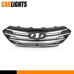 ヒュンダイ サンタフェ スポーツ 2017-2018 グリルアセンブリ グリル グレー HY1200201 に適合 Fit For Hyundai Santa Fe Sport 2017-2018 Grille Assembly Grill Gray HY1200201 【並行輸入品】
