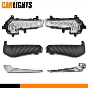 16-18 シボレー マリブ XL バンパー LED DRL デイタイムランニングフォグランプランプに適合 Fit For 16-18 Chevrolet Malibu XL Bumper LED DRL Daytime Running Fog Lights Lamp 【並行輸入品】