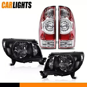 05-11 トヨタ タコマ ピックアップ 1 セット ヘッドライト & テールライト ランプ LH & RH に適合 Fit For 05-11 Toyota Tacoma Pickup 1Set Headlights & Tail Lights Lamps LH&RH 【並行輸入品】