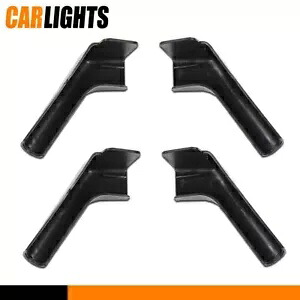 4 個 RV 雨樋スパウトロングバージョンブラック左 & 右運転席 & 助手席 4PCS RV Rain Gutter Spout Long Version Black Left & Right Driver & Passenger 【並行輸入品】