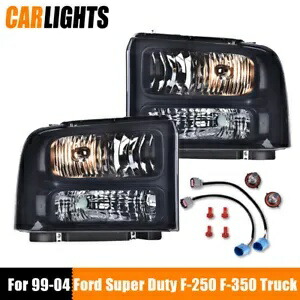 ハロゲンヘッドライト工場スタイル 99-04 フォードスーパーデューティ F-250 F-350 トラックに適合 Halogen Headlights Factory Style Fit For 99-04 Ford Super Duty F-250 F-350 Truck 【並行輸入品】