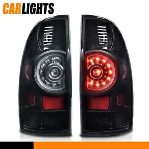 2005-15 トヨタ タコマ LH&RH ブラックハウジング LED テールライト ブレーキランプに適合 Fit For 2005-15 Toyota Tacoma LH&RH Black Housing LED Tail Light Brake Lamps 【並行輸入品】 40,755円