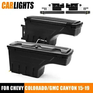 ペアリアトラック荷台収納ボックスツールボックス 2015-20 コロラドキャニオンピックアップに適合 Pair Rear Truck Bed Storage Box Toolbox Fit For 2015-20 Colorado Canyon Pickup 【並行輸入品】