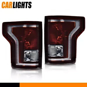 ペアスモークテールライトハロゲン 2015-17 フォード F150 運転席&助手席用 Pair Smoke Tail Light Halogen Fit For 2015-17 Ford F150 Driver & Passenger Side 【並行輸入品】