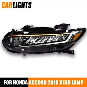 LED DRL ハイ/ロービーム左運転席側ヘッドライト 2018-20 ホンダアコードに適合 LED DRL High/Low Beam Left Driver Side Headlights Fit For 2018-20 HONDA ACCORD 【並行輸入品】
