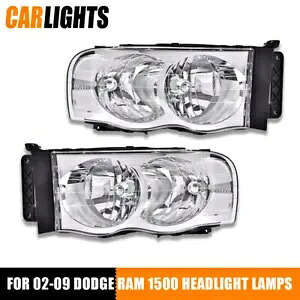 02-05 ダッジ ラム 1500 2500 3500 2X クロームハウジングコーナーヘッドライトランプに適合。 FIT FOR 02-05 DODGE RAM 1500 2500 3500 2X CHROME HOUSING CORNER HEADLIGHT LAMPS 【並行輸入品】 39,325円