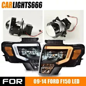 LED プロジェクターヘッドライト DRL ランプ 09-14 フォード F-150 超高輝度ロービームに適合 LED Projector Headlight DRL Lamps Fit For 09-14 Ford F-150 Super Bright Low Beam 【並行輸入品】