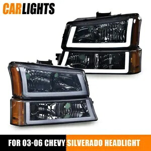 2X ヘッドライトプロジェクター左 + 右交換用 2003-2006 シボレー シルバラードに適合 2X Headlight Projector Left+Right Replacement FIT FOR 2003-2006 Chevy Silverado 【並行輸入品】