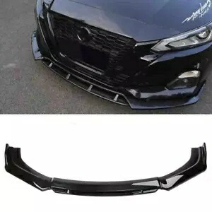 日産セントラ用フロントバンパーリップスポイラースプリッターディフューザーボディキットグロスBLK For Nissan Sentra Front Bumper Lip Spoiler Splitter Diffuser Body Kit Gloss Blk 【並行輸入品】