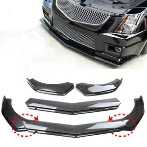 キャデラック CTS ATS フロントバンパーリップスポイラースプリッターボディキットカーボンファイバー米国 For Cadillac CTS ATS Front Bumper Lip Spoiler Splitter Body Kit Carbon Fiber US 【並行輸入品】