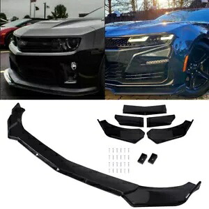 ダッジチャージャーダート RT SRT SXT グロスブラックフロントバンパーリップスポイラーボディキット For Dodge Charger Dart RT SRT SXT Gloss Black Front Bumper Lip Spoiler Body Kit 【並行輸入品】 38,610円