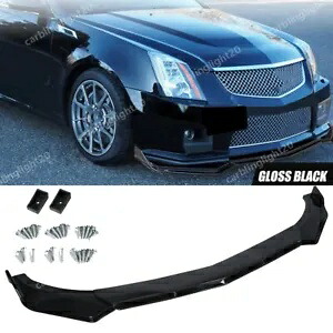キャデラック CTS CTS-V フロントバンパーリップボディキットスポイラースプリッターグロスブラック US For Cadillac CTS CTS-V Front Bumper Lip Body Kit Spoiler Splitter Gloss Black US 【並行輸入品】