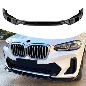 グロスブラックフロントバンパースポイラーリップキット BMW X3 G01 X4 G02 M スポーツ 2022-2024 Gloss Black Front Bumper Spoiler Lip Kit For BMW X3 G01 X4 G02 M Sport 2022-2024 【並行輸入品】