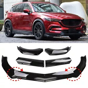 マツダ CX3 CX-30 CX-50 CX9 フロントバンパーリップスプリッタースポイラー光沢のある黒 For Mazda CX3 CX-30 CX-50 CX9 Front Bumper Lip Splitter Spoiler Glossy Black 【並行輸入品】 38,610円