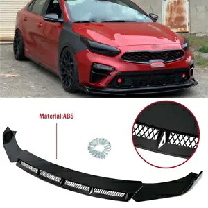 起亜フォルテオプティマフロントバンパーリップスポイラーチンスプリッターボディキットグロスブラック For Kia Forte Optima Front Bumper Lip Spoiler Chin Splitter Body Kit Gloss Black 【並行輸入品】