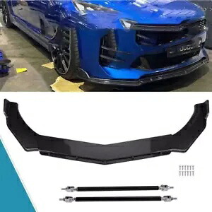 カーボンファイバーフロントバンパーリップスプリッター/ストラットロッド起亜スティンガー 2018-2023 Carbon Fiber Front Bumper Lip Splitter / Strut Rods For Kia Stinger 2018-2023 【並行輸入品】 39,325円