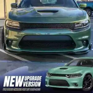 フロントバンパーリップスポイラーボディキットトリムダッジチャージャー SRT R/T スキャット 2015-2023 Front Bumper Lip Spoiler Body Kit Trim For Dodge Charger SRT R/T Scat 2015-2023 【並行輸入品】