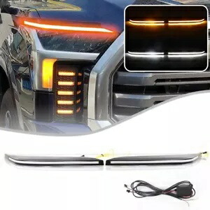 眉毛 DRL デイタイムランニングライトランプトヨタ タンドラ 22 23 セコイア 2023 Eyebrow DRL Daytime Running Light Lamp For Toyota Tundra 22 23 for Sequoia 2023 【並行輸入品】