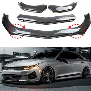起亜 K5 カーボンファイバーフロントバンパーリップスプリッターあごスポイラーディフ??ューザーボディキット For Kia K5 Carbon Fiber Front Bumper Lip Splitter Chin Spoiler Diffuser Body Kit 【並行輸入品】