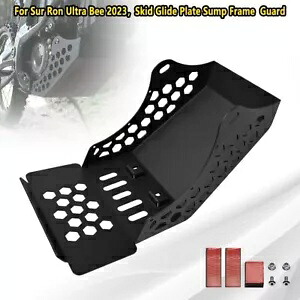 Sur-Ron Ultra Bee 23 スチールアンダーボディスキッドプレートエンジンマッドガードバッシュカバー用 For Sur-Ron Ultra Bee 23 Steel Underbody Skid Plate Engine Mud Guard Bash Cover 【並行輸入品】