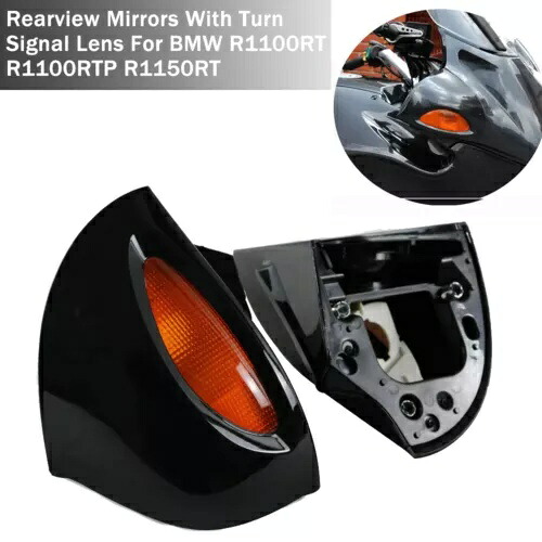 BMW R1100RT R1100RTP R1150RT バックミラーアンバーウインカー LH + RH セット For BMW R1100RT R1100RTP R1150RT Rear View Mirror Amber Turn Signals LH+RH Set 【並行輸入品】