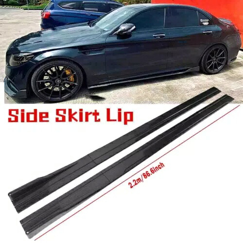 カーボンファイバーサイドスカートロッカースプリッター用ベンツ E クラス E350 E400 W212 米国 Carbon Fiber Side Skirts Rocker Splitter For For Benz E-Class E350 E400 W212 US 【並行輸入品】