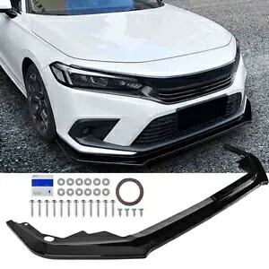 フロントバンパーリップボディキットスポイラーホンダシビックセダンスポーツハッチバック 2021-24 Front Bumper Lip Body Kit Spoiler For Honda Civic Sedan Sport Hatchback 2021-24 【並行輸入品】