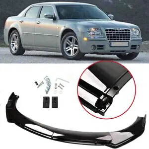 クライスラー300車のフロントバンパーリップスプリッタースポイラーボディキット光沢のある黒米国ForChrysler300CarFrontBumperLipSplitterSpoilerBodyKitGlossyBlackUS