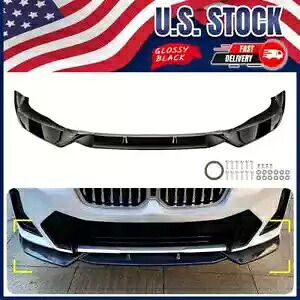 BMW X3 G01 X4 G02 M スポーツ 2022-2024 フロントバンパースポイラーリップスプリッターキット米国 For BMW X3 G01 X4 G02 M Sport 2022-2024 Front Bumper Spoiler Lip Splitter Kit US 【並行輸入品】