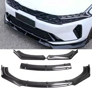 起亜フォルテ用カーボンファイバールックフロントバンパーリップスプリッタースポイラーディフ??ューザー米国 For Kia Forte Carbon Fiber Look Front Bumper Lip Splitter Spoiler Diffuser USA 【並行輸入品】